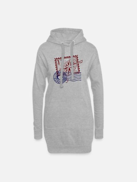 Çanakkale - Hoodie-Kleid - Grau meliert