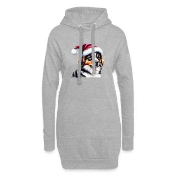 Berger australien Chien de Noël Propriétaire - Sweat-shirt à capuche long Femme - gris chiné - Devant