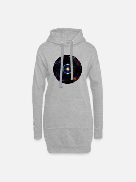 Supernova No.2 by Cora.Art - Hoodie-Kleid - Grau meliert