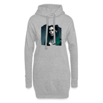 Sorcière Macabre Dark Spooky Nightmare Signs - Sweat-shirt à capuche long Femme - gris chiné - Devant