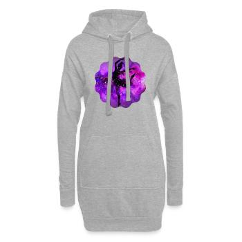 Ballerina - Hoodie-Kleid - Grau meliert - Vorne