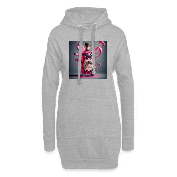 tequila - Hoodie Dress - heather grey - Front