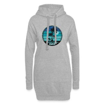 Vintage 1986 - Hoodie-Kleid - Grau meliert - Vorne