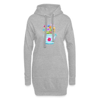 Jardinier Jardinage Jardinier Hobby Jardinier Jardinage - Sweat-shirt à capuche long Femme - gris chiné - Devant
