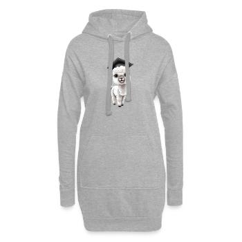 Baccalauréat Certificat de fin d’études supérieures Études d’alpaga - Sweat-shirt à capuche long Femme - gris chiné - Devant