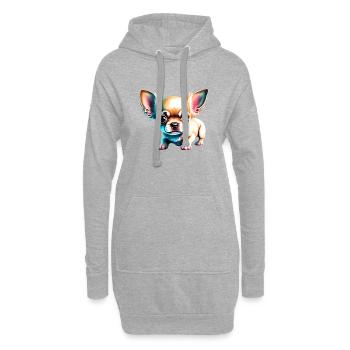 Chihuahua Chien Chihuahua Chiot Chiens Propriétaire de chien - Sweat-shirt à capuche long Femme - gris chiné - Devant