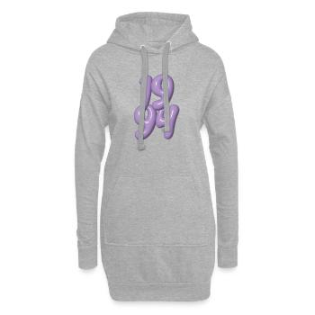 Millésime 1994 - Sweat-shirt à capuche long Femme - gris chiné - Devant