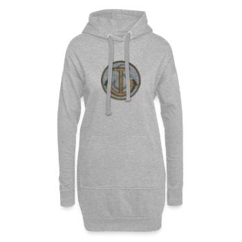 Under the sea - Hoodie Dress - heather grey - Front