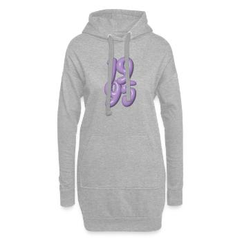 Millésime 1995 - Sweat-shirt à capuche long Femme - gris chiné - Devant