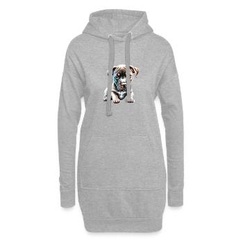 Staffordshire Bullterrier Hunde Hundebesitzer - Hoodie-Kleid - Grau meliert - Vorne