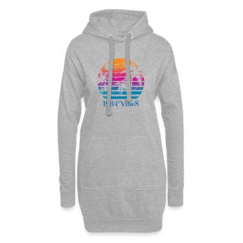 Millésime 1984 - Sweat-shirt à capuche long Femme - gris chiné - Devant