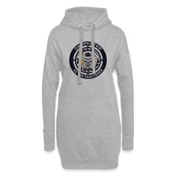 Menuisier nous les artisans - Sweat-shirt à capuche long Femme - gris chiné - Devant