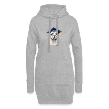 Baccalauréat en études alpaga Certificat de fin d’études - Sweat-shirt à capuche long Femme - gris chiné - Devant