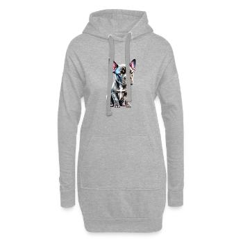 Staffordshire Bullterrier Hunde Hundebesitzer Hund - Hoodie-Kleid - Grau meliert - Vorne
