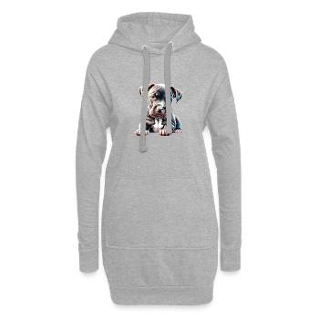 Staffordshire Bullterrier Hund Hundebesitzer Hunde - Hoodie-Kleid - Grau meliert - Vorne