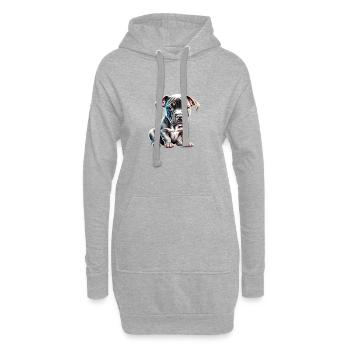 Staffordshire Bullterrier Hund Hunde Hundebesitzer - Hoodie-Kleid - Grau meliert - Vorne