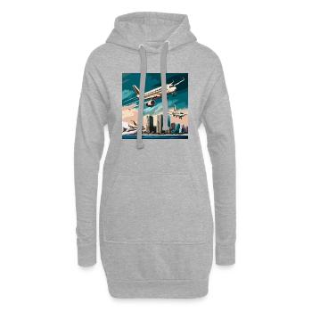 Miami Takeof (Miami Collection) - Hoodie-Kleid - Grau meliert - Vorne