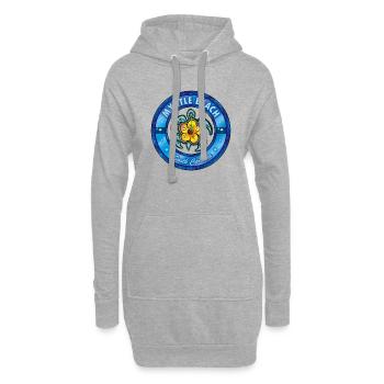 Hibiscus tortue de mer de Myrtle Beach - Sweat-shirt à capuche long Femme - gris chiné - Devant