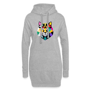 Chat, Propriétaire De Chat, Chat Domestique, Chaton, Animal De Compagnie - Sweat-shirt à capuche long Femme - gris chiné - Devant