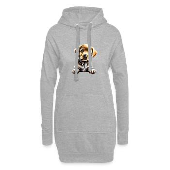 Golden Retriever Chiens Propriétaires de chiens Chien chiot - Sweat-shirt à capuche long Femme - gris chiné - Devant