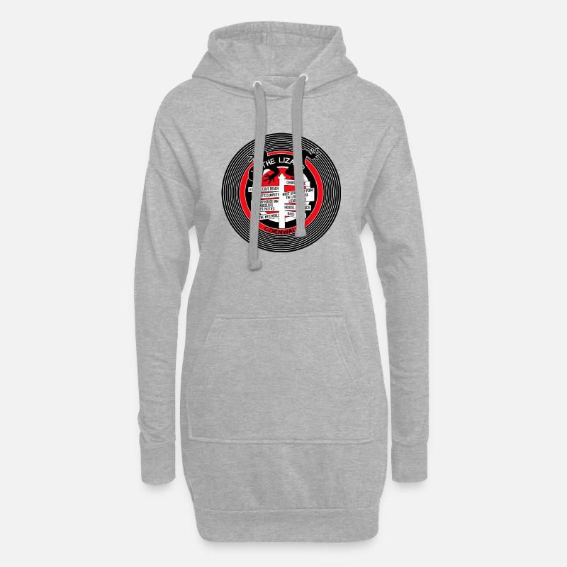 The Lizard Cornwall - Hoodie Dress - heather grey