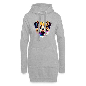Hundehalter Hunde Schäferhund Hund Hundebesitzer - Hoodie-Kleid - Grau meliert - Vorne