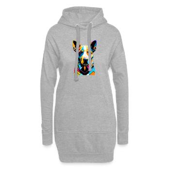 Chiens Propriétaire de chien de berger Propriétaire de chien Propriétaire de chien - Sweat-shirt à capuche long Femme - gris chiné - Devant