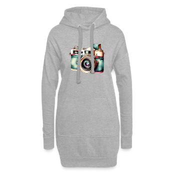 Photographe Photographe Drôle Photographes Photographie - Sweat-shirt à capuche long Femme - gris chiné - Devant