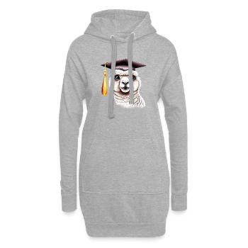 Baccalauréat Diplôme Études supérieures Alpaga - Sweat-shirt à capuche long Femme - gris chiné - Devant
