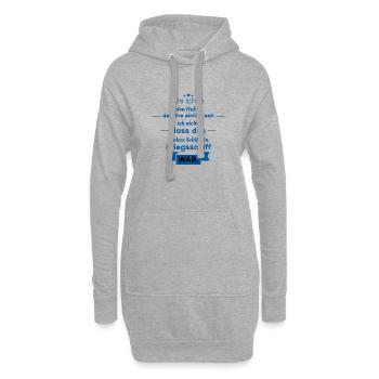 Scheidung Spruch - Hoodie-Kleid - Grau meliert - Vorne