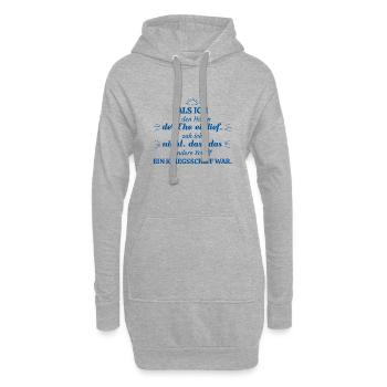Scheidung Spruch - Hoodie-Kleid - Grau meliert - Vorne