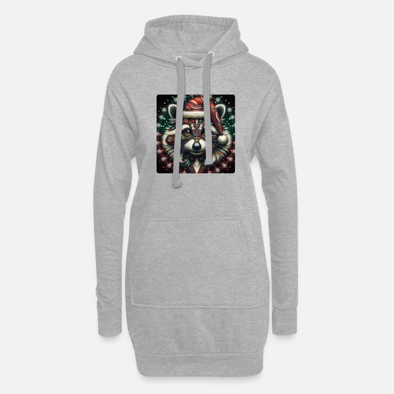 SpreadShop Serie 01 02 - Hoodie-Kleid - Grau meliert