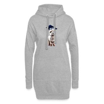Baccalauréat Certificat de fin d’études supérieures Études d’alpaga - Sweat-shirt à capuche long Femme - gris chiné - Devant
