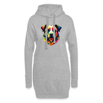 Schäferhund Hundehalter Hund Hundebesitzer Hunde - Hoodie-Kleid - Grau meliert - Vorne