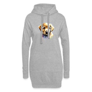 Golden Retriever Chiens Propriétaires de chiens Chien chiot - Sweat-shirt à capuche long Femme - gris chiné - Devant