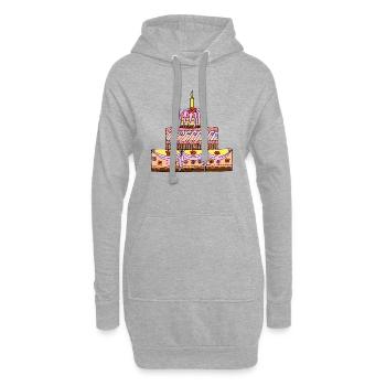 Cake - Hoodie Dress - heather grey - Front