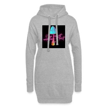 Mushroom - Hoodie-Kleid - Grau meliert - Vorne