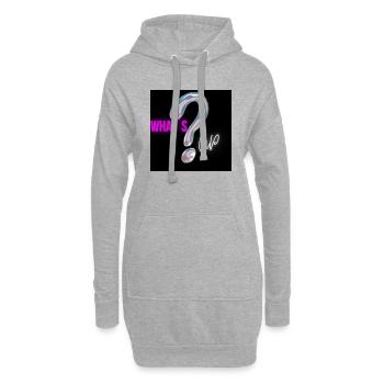 What´s up? - Hoodie-Kleid - Grau meliert - Vorne