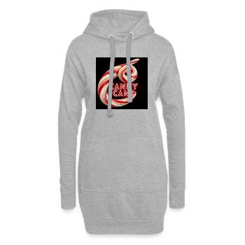 Candy Cane - Hoodie-Kleid - Grau meliert - Vorne