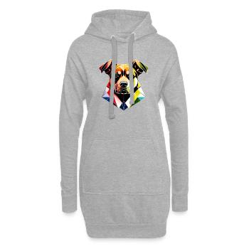 Berger Allemand Propriétaire Chien Chien Propriétaire Chien - Sweat-shirt à capuche long Femme - gris chiné - Devant