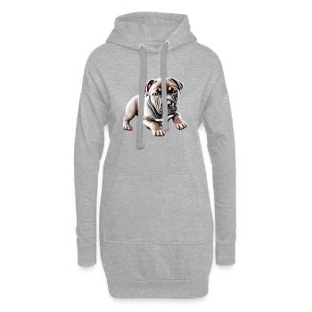 Staffordshire Bullterrier Hunde Hundebesitzer Hund - Hoodie-Kleid - Grau meliert - Vorne