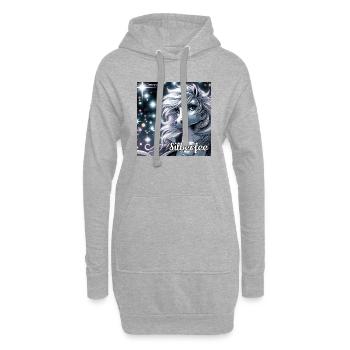 Silberfeenzauber - Hoodie-Kleid - Grau meliert - Vorne