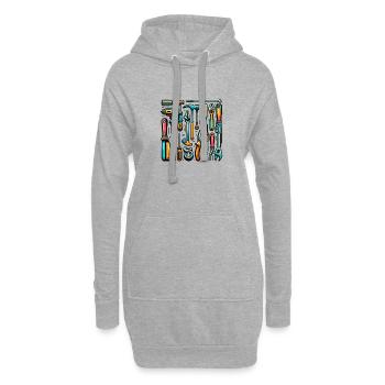 Sammlung verschiedener Werkzeuge - Hoodie-Kleid - Grau meliert - Vorne