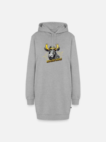 King of the Forest - Hoodie Dress - heather grey