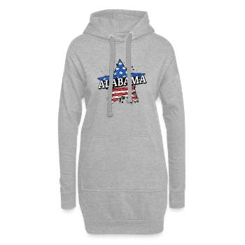 Alabama - États-Unis - États-Unis d’Amérique - Amérique - Sweat-shirt à capuche long Femme - gris chiné - Devant