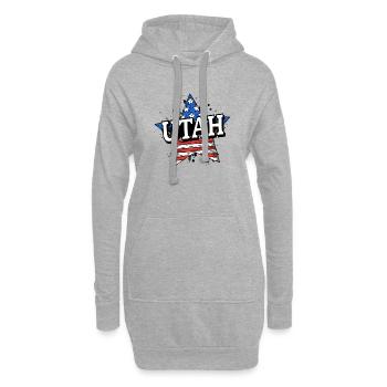 Utah - États-Unis - États-Unis d’Amérique - Sweat-shirt à capuche long Femme - gris chiné - Devant