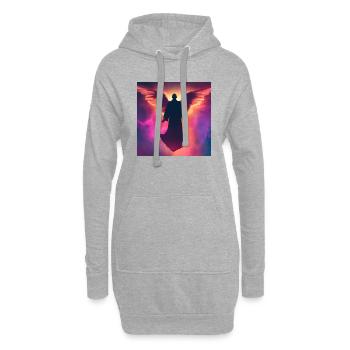 Spiritualité - Sweat-shirt à capuche long Femme - gris chiné - Devant