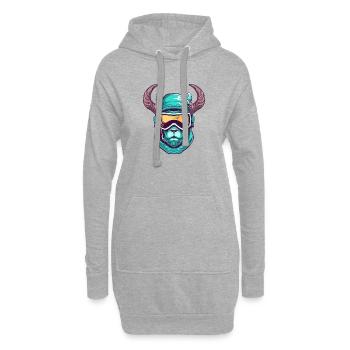 Steinbock Wintersport - Hoodie-Kleid - Grau meliert - Vorne
