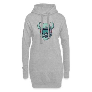 Steinbock Wintersport - Hoodie-Kleid - Grau meliert - Vorne