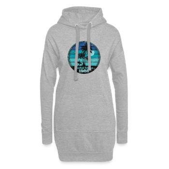 Vintage 1988 - Hoodie-Kleid - Grau meliert - Vorne